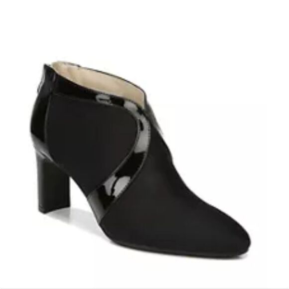 New Lifestride Women's Glamour Booties Black booties Slip-on Round toe Size 10 - Picture 3 of 4